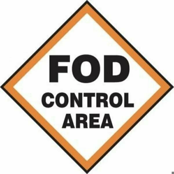 Accuform SAFETY SIGN FOD CONTROL AREA 12 X MQTL522VA MQTL522VA